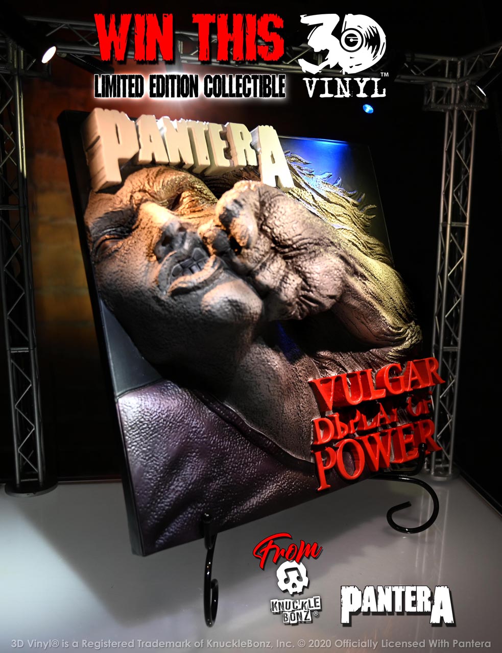KnuckleBonz and Pantera Labor Day Giveaway - "Vulgar Display of Power 3D Vinyl"